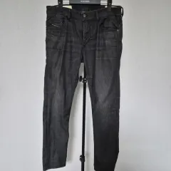 DIESEL 34 DIESEL ストレッチデニム デニムパンツ ブラックジーン M-ズボン-292
