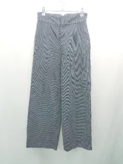 ◇ ITEMS URBAN RESEARCH アーバンリサーチ コーデュロイ生地 ハイウエスト ワイドパンツ サイズM ネイビー レディース E  【1309040063228】