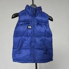 ☆美品☆バーバリー　ダウンベスト　ストライプ　ペールブルー　14Y　チルドレン ☆美品☆バーバリー ダウンベスト ストライプ ペールブルー 14Y