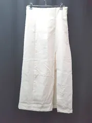 ◇ natural couture 無地 きれいめ 大人っぽい カジュアル ロング丈 タイト スカート サイズM アイボリー レディース E  【1309040064232】