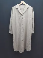 ◇ INGNI イング 無地 シンプル 薄手 長袖 ロング ワンピース サイズF ベージュ レディース E  【1309040066298】