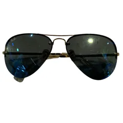 ♪3712 Ray-Ban レイバン サングラス  中古 RB3449 ゴールドフレーム