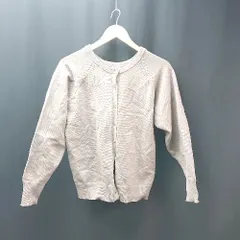 ◇ classicalelf フロントボタン ニット カジュアル 長袖 カーディガン サイズS ライトブラウン レディース メンズ E  【1309040067592】