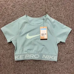 【未使用】　NIKE　ナイキ　PRO Dri-FIT 半袖 クロップ トップ　トレーニングウエア　グリーン