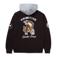 PRIMITIVE プリミティブ ALUMNI ZIP UP HOOD  (BLACK) ジップアップパーカーのサムネイル