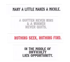 ステッカー ミリタリー アメリカン 車 バイク ステンシル ことわざ おしゃれ かっこいい 転写 世田谷ベース カーステッカー 4Pセット A