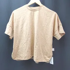 ◇ ◎ ●未使用● &yam キッズ 子供服 カジュアル 異素材 半袖 カットソー サイズ150-160 オレンジ レディース メンズ E  【1309040074460】