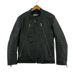 MAISON MARGIELA 17AW 5ZIP レザージャケット 八ﾉ字 44 ブラックのサムネイル