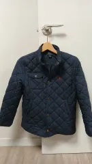 ポロ ラルフローレン ネイビー キルティング ジャケット M 10-12歳 状態良好