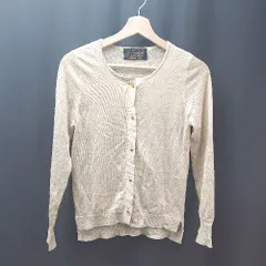 ◇ nanouniverse ナノユニバース 生地薄手 大人カジュアル 長袖 カーディガン 表記なし ベージュ レディース E  【1309040077072】