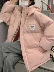 中綿ジャケット レディース ダウンコート アウター フード付き 秋 冬 長袖 防寒 厚手 暖かい ゆったり 通勤 通学 中綿ブルゾン ファッショ