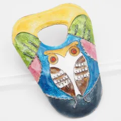 M151 七宝 ブローチ 梟 フクロウ デザイン ヴィンテージ