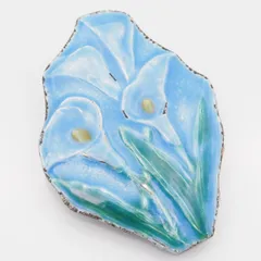 M209 七宝 ブローチ フラワー デザイン ヴィンテージ