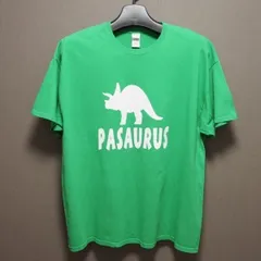 T004 ギルダン GILDAN PASAURUS Tシャツ 2XL サイズ グリーン 古着 アメリカ 輸入 パパサウルス