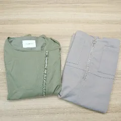 ◇ 《 archives まとめ売り2点セット Mサイズ ジップアップ 無地 おしゃれ ジャケット スカート レディース 》 E  【1309040078949】