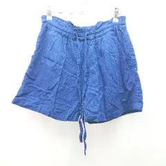 ◇ BEAMS HEART ビームスハート ウエストゴム フリル 薄手 涼しげ シンプル ショートパンツ 表記なし ブルー レディース E  【1309040078680】