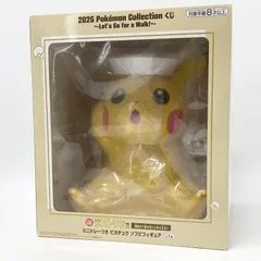 【中古】開封 2025 Pokemon Collection くじ Let's Go for a Walk! ラストワン賞 ミニトレーつき ピカチュウ ソフビフィギュア ポケモン[17]