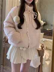 アウター レディース ダウンコート キルティングジャケット ショート丈 中綿 スタンドカラー 立襟 フーディ フード付き パーカー 前開き ジ