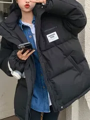 中綿ジャケット レディース ダウンコート アウター フード付き 秋 冬 長袖 防寒 厚手 暖かい ゆったり 通勤 通学 中綿ブルゾン ファッショ