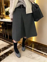 カジュアル プリーツスカート ロング スカートレディース 着痩せ フレアスカート 体型カバー Aライン 制服 無地 通勤 通学 春 秋 冬 エレガ