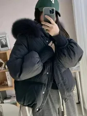 女性用 ショート丈 フード付き ファスナー付き 冬コート フード付き スタンドカラー ショート丈 カジュアル