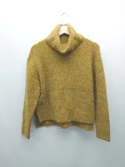 ◇ sonny label タートルネック プルオーバー セーター スリット 長袖 ニット サイズFREE イエロー レディース E  【1309040083547】