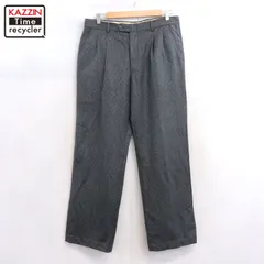 80s イタリア製 vintage 2タック ウール スラックスパンツ メンズ XS~Sサイズ相当