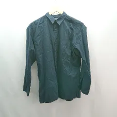 ◇ UNIQLO ユニクロ jwanderson コラボ カジュアル 胸ポケット フロントボタン 長袖 シャツ サイズS ブラック メンズ E  【1309040084285】