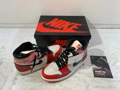 [紫波80-10-0105st] [併売] スパイダーマン×ナイキ エアジョーダン1 ハイ OG SP ネクストチャプター スパイダーマン アクロス ザ スパイダーバース 28cm[中古] [メンズ]