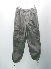 ◇ EMMA CLOTHES ウエストゴム 裾ゴム 紐 カジュアル トレンド カーゴパンツ サイズS グレー メンズ E  【1309040087286】のサムネイル