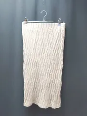 ◇ ZARA ウエストゴム きれいめ 細目 シンプル おしゃれ ひざ丈 タイト スカート サイズS ベージュ レディース E  【1309040087149】