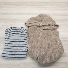 ◇ ◎ 《 Chill ANAP まとめ売り2点セット サイズ混合 フード付き ハイネック カーディガン ニット レディース 》 E  【1309040086791】