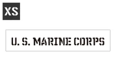 ステンシルシート ステンシルプレート ステンシル アルファベット アメリカン ミリタリー DIY コロナ アメリカン雑貨 プラスチック製 クイックステンシル サイズXS U.S. MARINE CORPS アメリカ海兵隊 