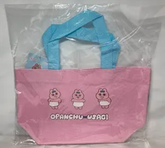 △M347-76　帆布　ランチトートバッグ　おぱんちゅうさぎのサムネイル