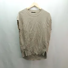 ◇ BARNYARDSTORM レーヨン混合生地 ノースリーブ 無地 大人っぽい シンプル ニット サイズF ベージュ レディース E  【1309040089884】のサムネイル