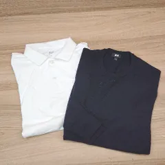 ◇ 《 UNIQLO ユニクロ まとめ売り2点セット Mサイズ 無地 薄手 大人っぽい ニット ポロシャツ レディース 》 E  【1309040091061】