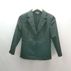 ◇ INDIVI インディヴィ コットン混合生地 袖スリット 綺麗め フォーマル 長袖 ジャケット サイズ40 ブラック レディース E  【1309040090309】