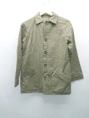 ◇ Pink Label UNITED ARROWS フロントボタン 両サイドポケット 長袖 アウター サイズS カーキー レディース E  【1309040091696】のサムネイル