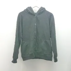◇ CRAFT STANDARD BOUTIQUE フロントボタン フード 裏起毛 秋冬 長袖 パーカー 表記なし ブラック レディース E  【1309040092433】のサムネイル