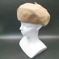 ◇ （株）シゲマツ ウール100％ シンプル カジュアル 秋冬 ベレー帽 ブラウン サイズ57.5ｃｍ レディース E  【1309040092006】