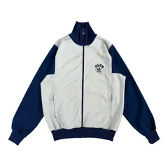 adidas CLUB / アディダス 90's トラックジャケット グレー×ネイビー SIZE6(ML相当) 刺繍デザイン