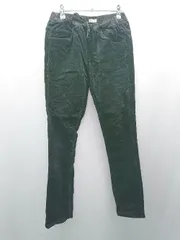 ◇ coen コーエン ウエストゴム コーデュロイ素材 カジュアル ストレートパンツ サイズM ブラック レディース E  【1309040093416】