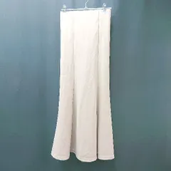 ◇ KOBE LETTUCE ウエストゴム マーメイド フェミニン ロング丈 フレア スカート サイズS ベージュ レディース E  【1309040096806】