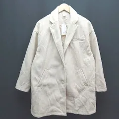 ◇ ◎ ●未使用● Louere ルエレ フロントボタン 秋冬 カジュアル 長袖 ジャケットコート サイズS アイボリー レディース E  【1309040096318】