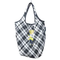 ポロ ラルフローレン POLO RALPH LAUREN ポロベア エコバッグ トートバッグ 折り畳み チェック ナイロン 黒 ブラック 1228