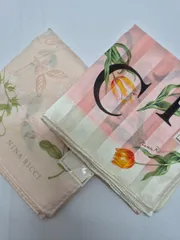 【新品】NINA RICCI シルク混合 レディースハンカチ セット 50㎝以上