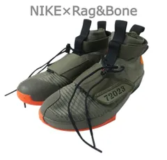 NIKE×Rag&Bone ナイキ ラグアンドボーン エアジョーダン20 フライニット スニーカー ベルクロ ハイカット オリーブ×グリーン 27.5cm メンズ 新品同様 中古 古着