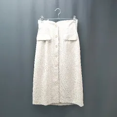 ◇ PROPORTION BODY DRESSING バックウエストゴム 無地 ロング タイト スカート サイズ3 ベージュ レディース E  【1309250005278】