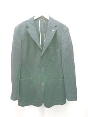 ◇ MALE&Co. シングル 無地 スリット シンプル 長袖 テーラードジャケット サイズLL ネイビー メンズ E  【1309250005926】
