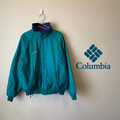 USED【Columbia】REVERSIBLE NYLON JACKET / BLUE×SAX / L